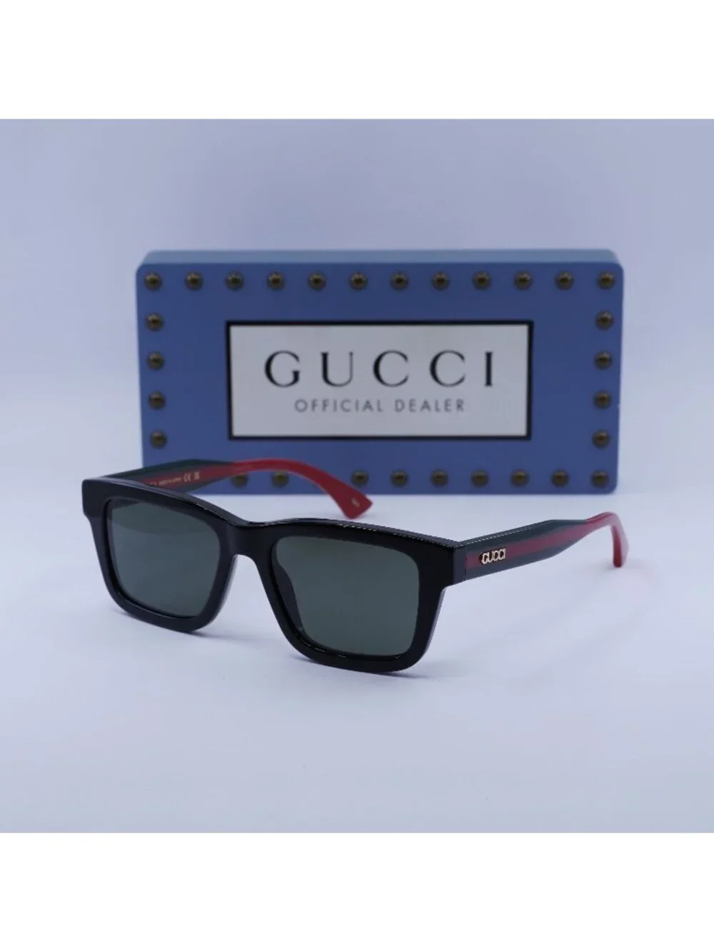 Gucci GG1869S 001 Square Sunglasses - Black / Grey